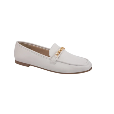 Mocasín blanco de mujer