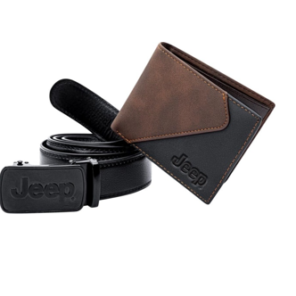 Cinturón y cartera para hombre
