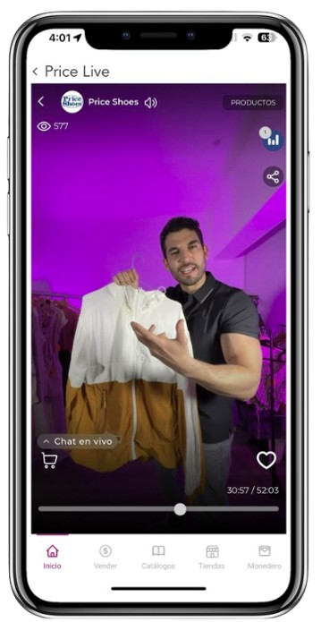 Price Live vista app