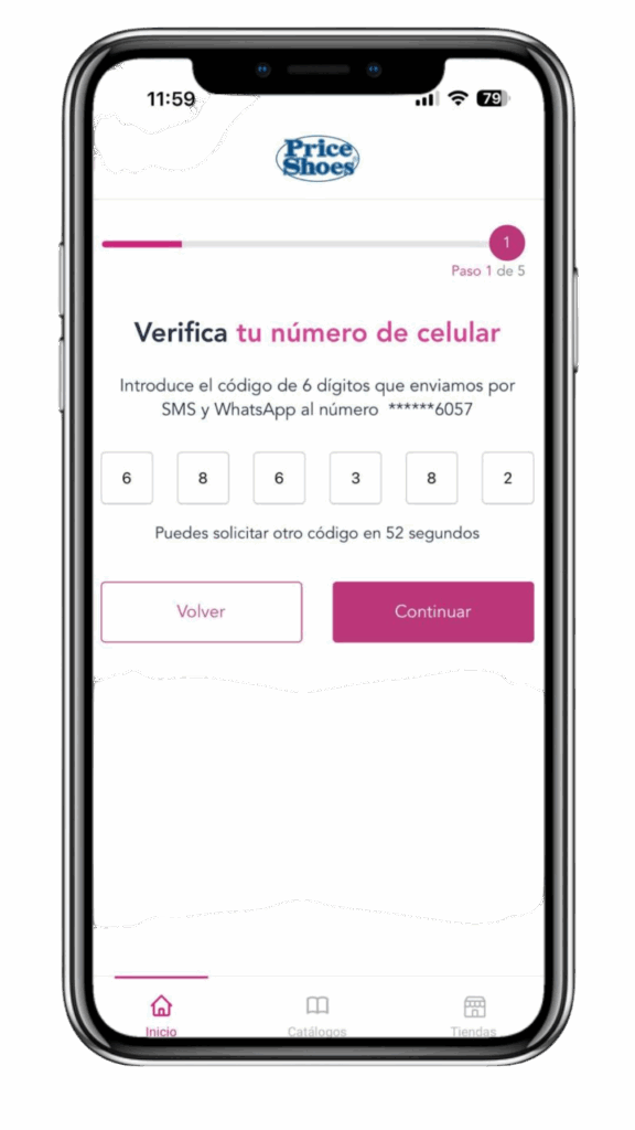 Paso 2 afiliación Price Shoes
