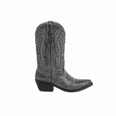 Bota vaquera de piel