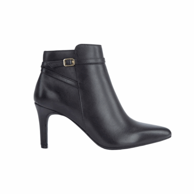 Botín Flexi en color negro y tacón delgado para mujer
