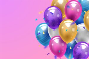Fondo de globos de colores
