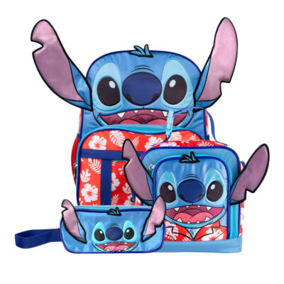Set mochila escolar stitch